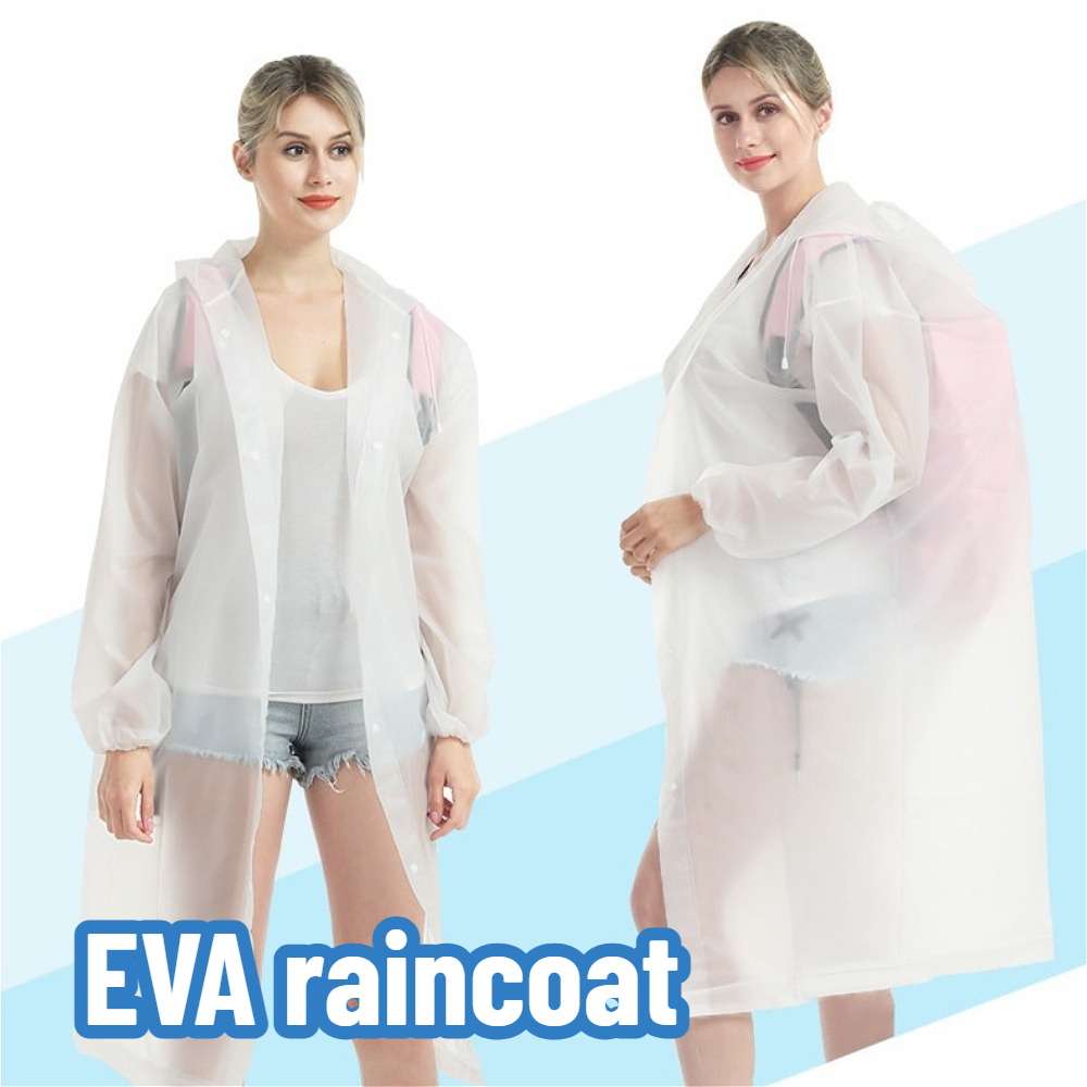 Cycling Commuter Rain Gear - 재사용 가능한 두꺼운 성인용 레인코트, 야외