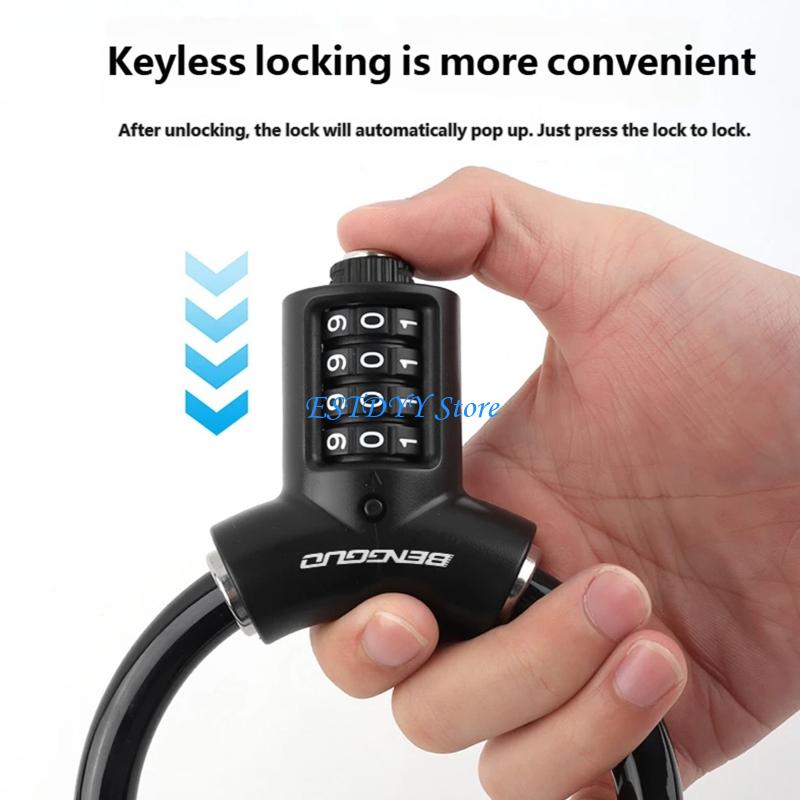 Cable Lock Flexible - G6DE 프리미엄 아연 합금 내구성 조합