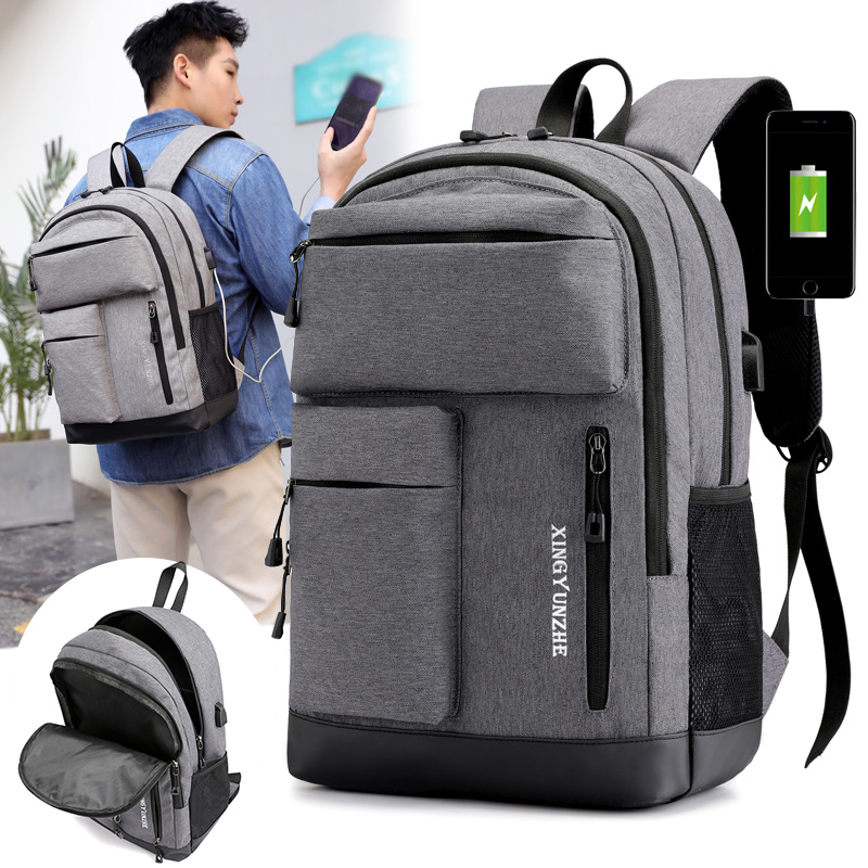Cycling Commuter Backpack Laptop - 남녀공용 USB 충전 백팩 하이킹 캠핑