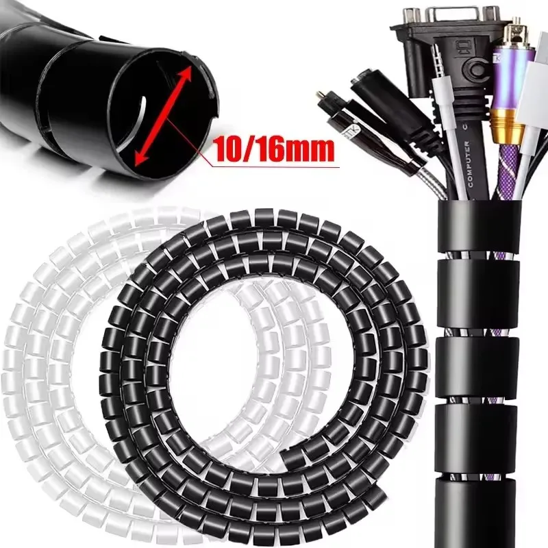 Cable Lock Flexible - 2M/1M 유연한 나선형 케이블 와이어 보호기