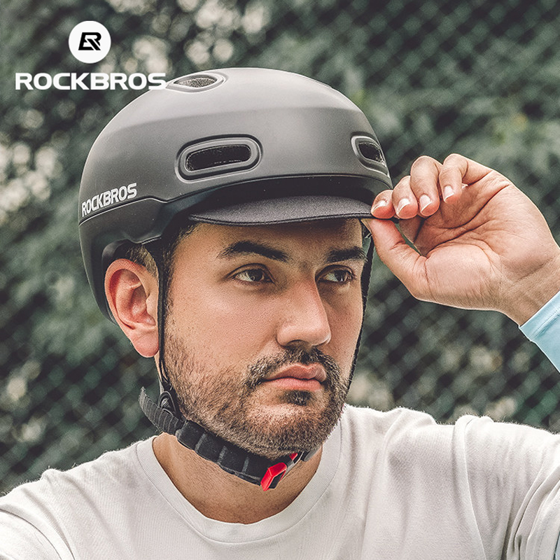 Commute Cycling Helmet - ROCKBROS 자전거 헬멧 (캐주얼 브림 부착형)
