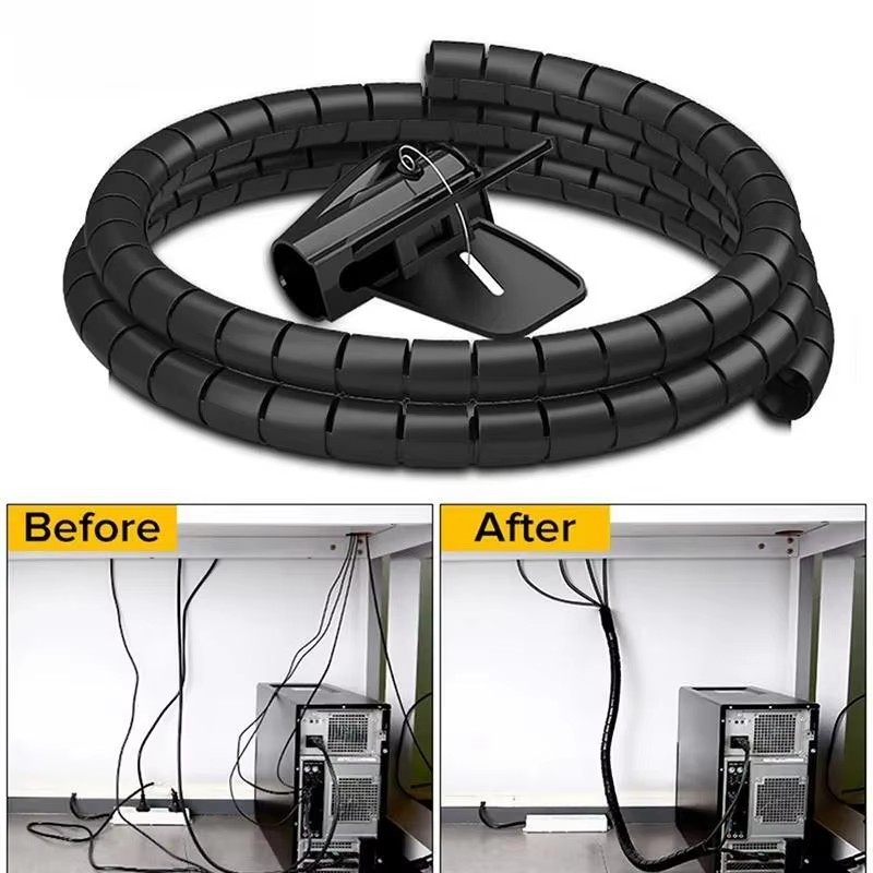 블랙 케이블 와이어 보호대 케이블 정리함 관리 파이프  - Cable Lock Flexible 리뷰 및 가격