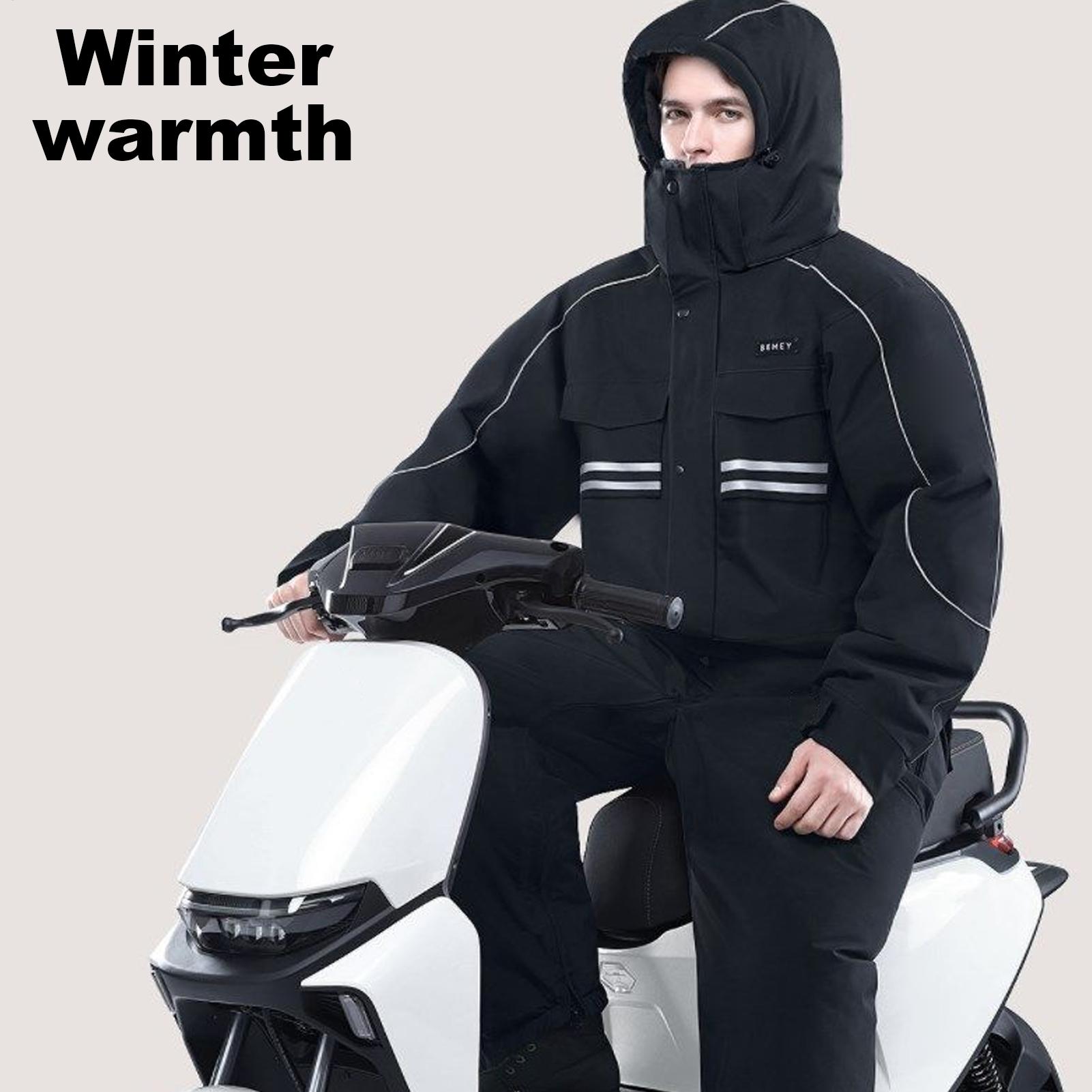 오토바이 겨울 재킷 4포켓 반사 스트립이 있는 따뜻한  - Winter Cycling Commute 리뷰 및 가격