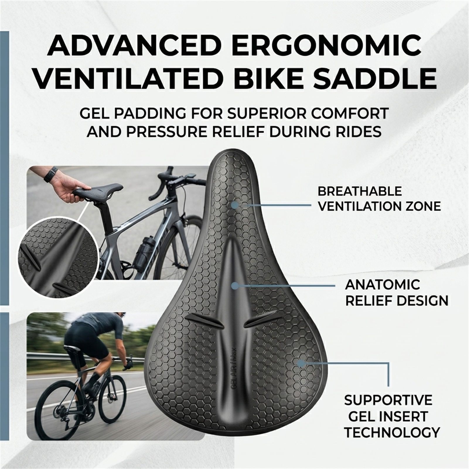 실리콘 자전거 시트 커버 두꺼운 통증 방지 방수 산악  - Commuter Cycling 리뷰 및 가격
