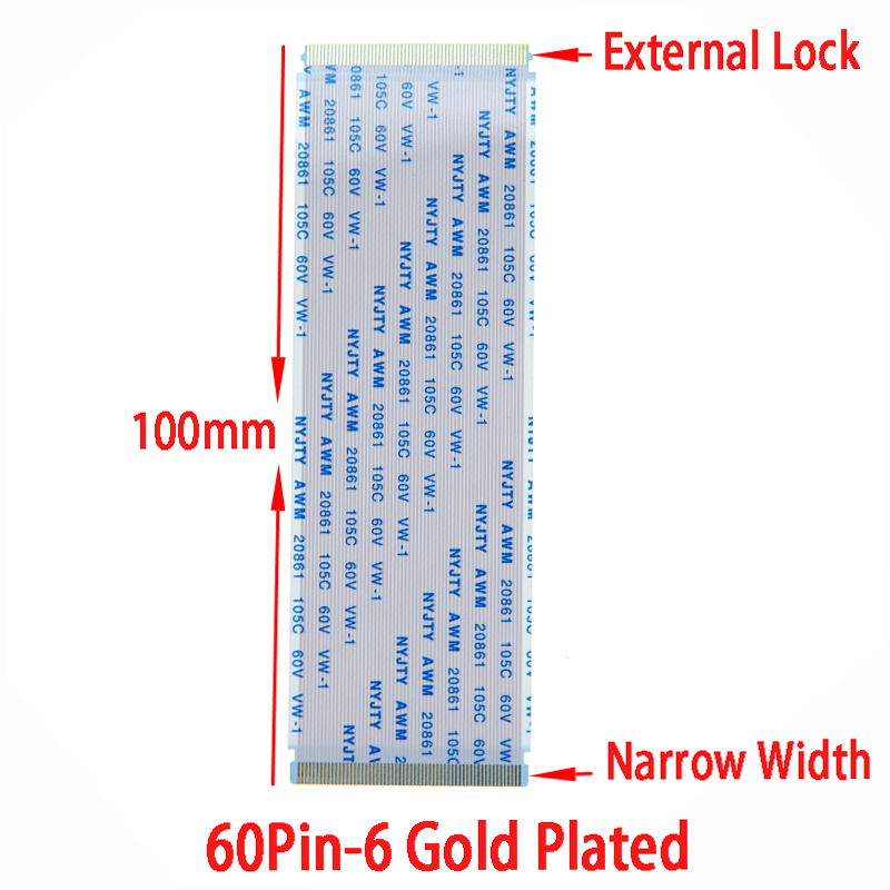 특수 좁은 폭의 외부 잠금 FFC 케이블 60핀-6-금 - Cable Lock Flexible 리뷰 및 가격
