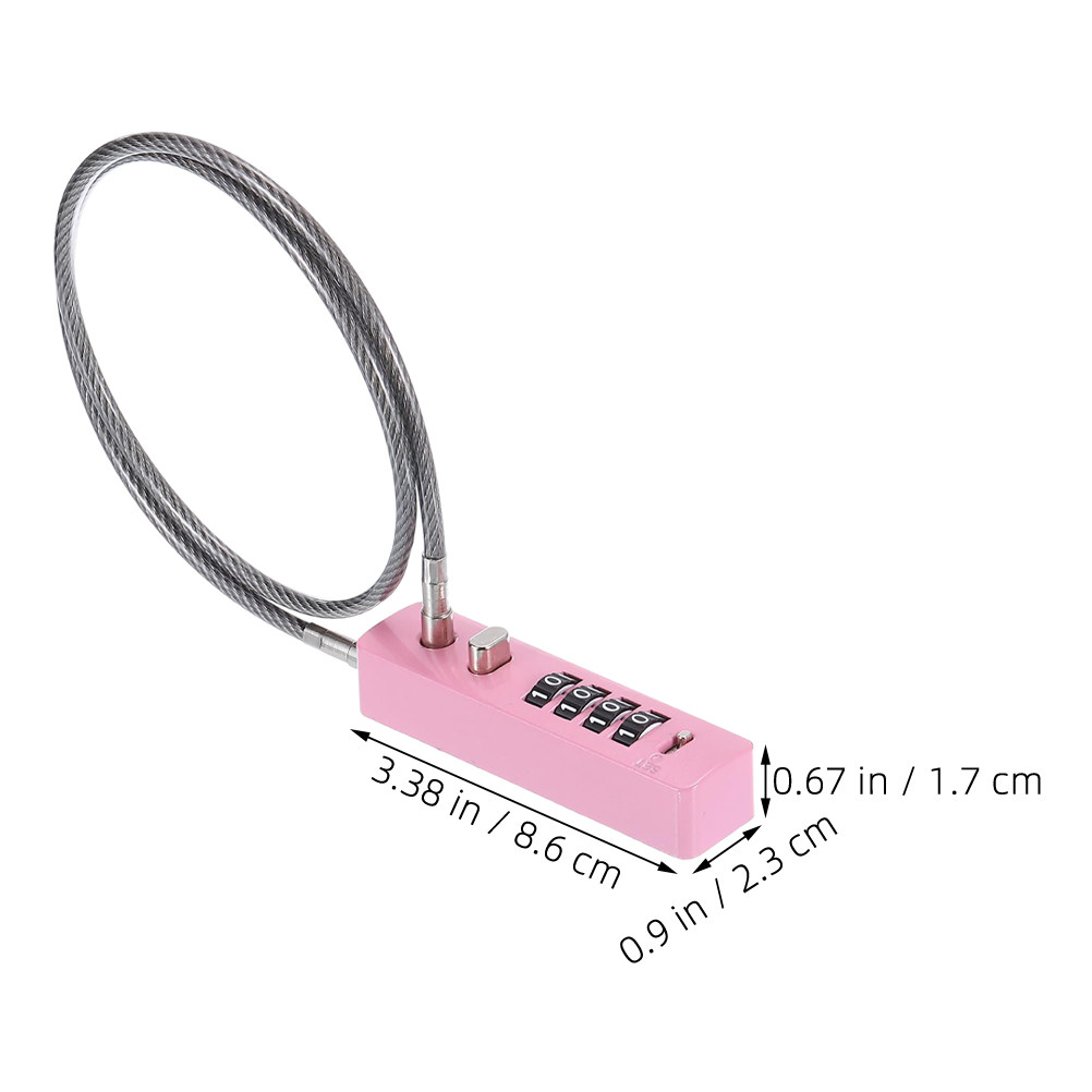 스틸 와이어 케이블 조합 잠금장치 4자리 도난 방지 자 - Cable Lock Flexible 리뷰 및 가격
