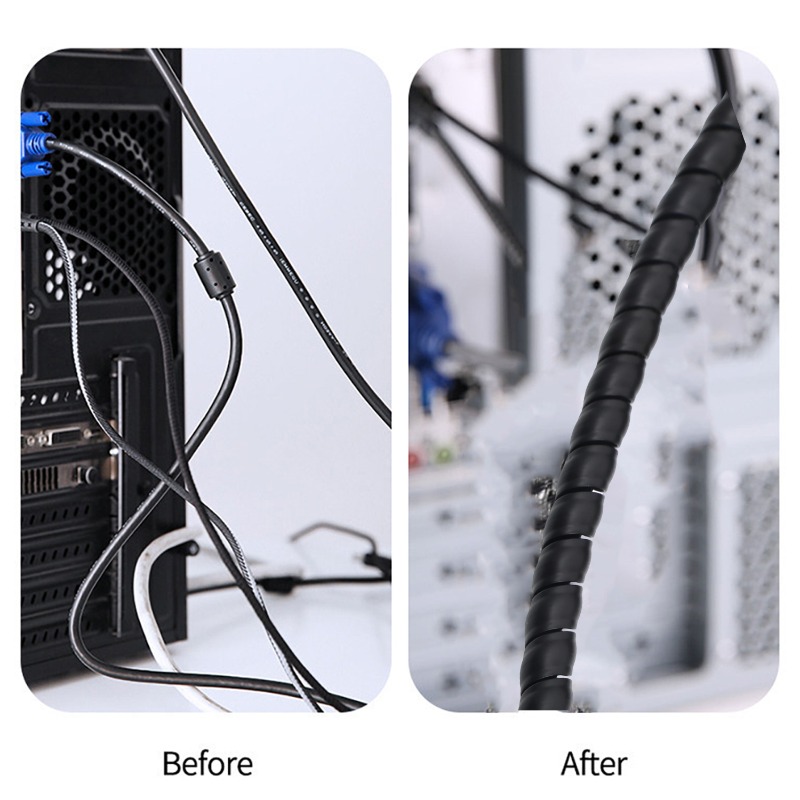 나선형 케이블 유연한 와이어 보호기 랩 코드 관리 와인 - Cable Lock Flexible 리뷰 및 가격