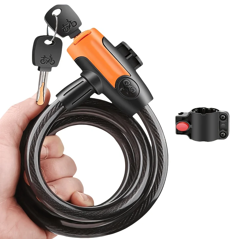 1세트 절단 방지 PVC 코팅 키형 스틸 케이블 자전거 - Cable Lock Flexible 리뷰 및 가격