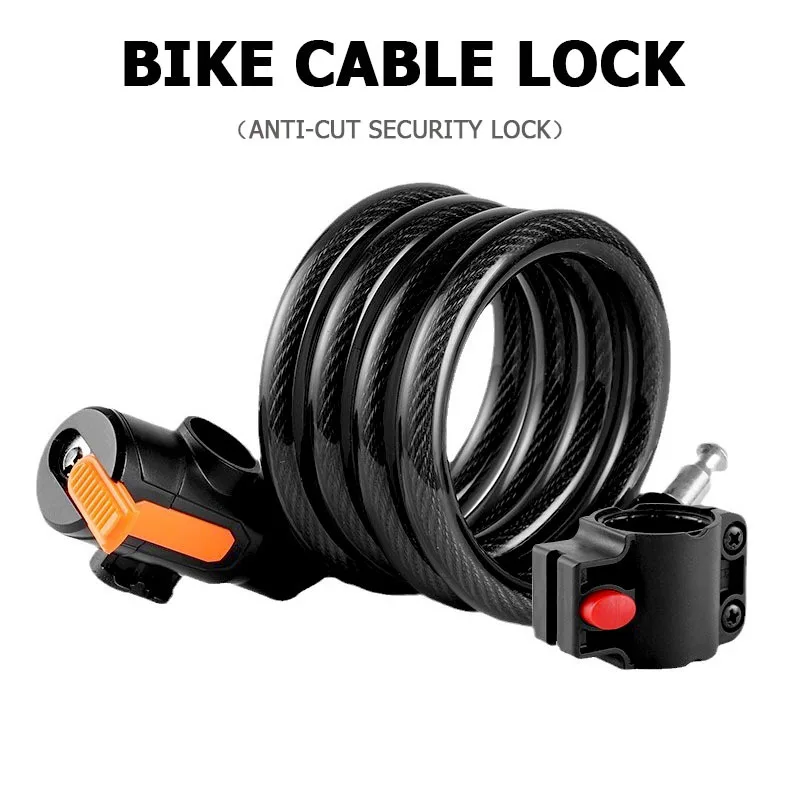 1세트 절단 방지 PVC 코팅 키형 스틸 케이블 자전거 - Cable Lock Flexible 리뷰 및 가격