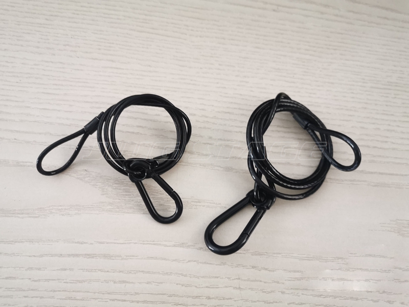 10 개/몫 블랙 3mm * 70cm 케이블 안전 강철 - Cable Lock Flexible 리뷰 및 가격