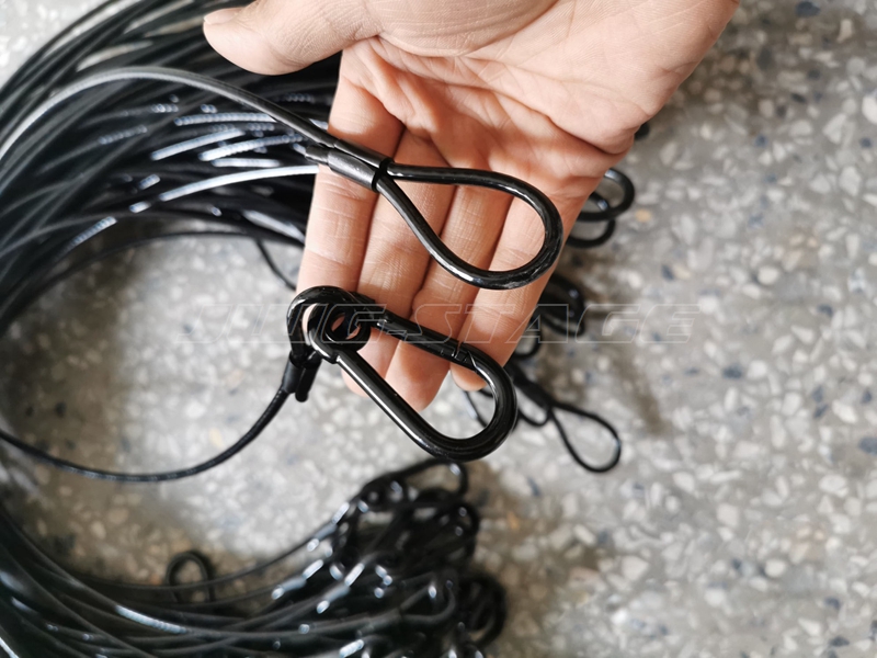 10 개/몫 블랙 3mm * 70cm 케이블 안전 강철 - Cable Lock Flexible 리뷰 및 가격