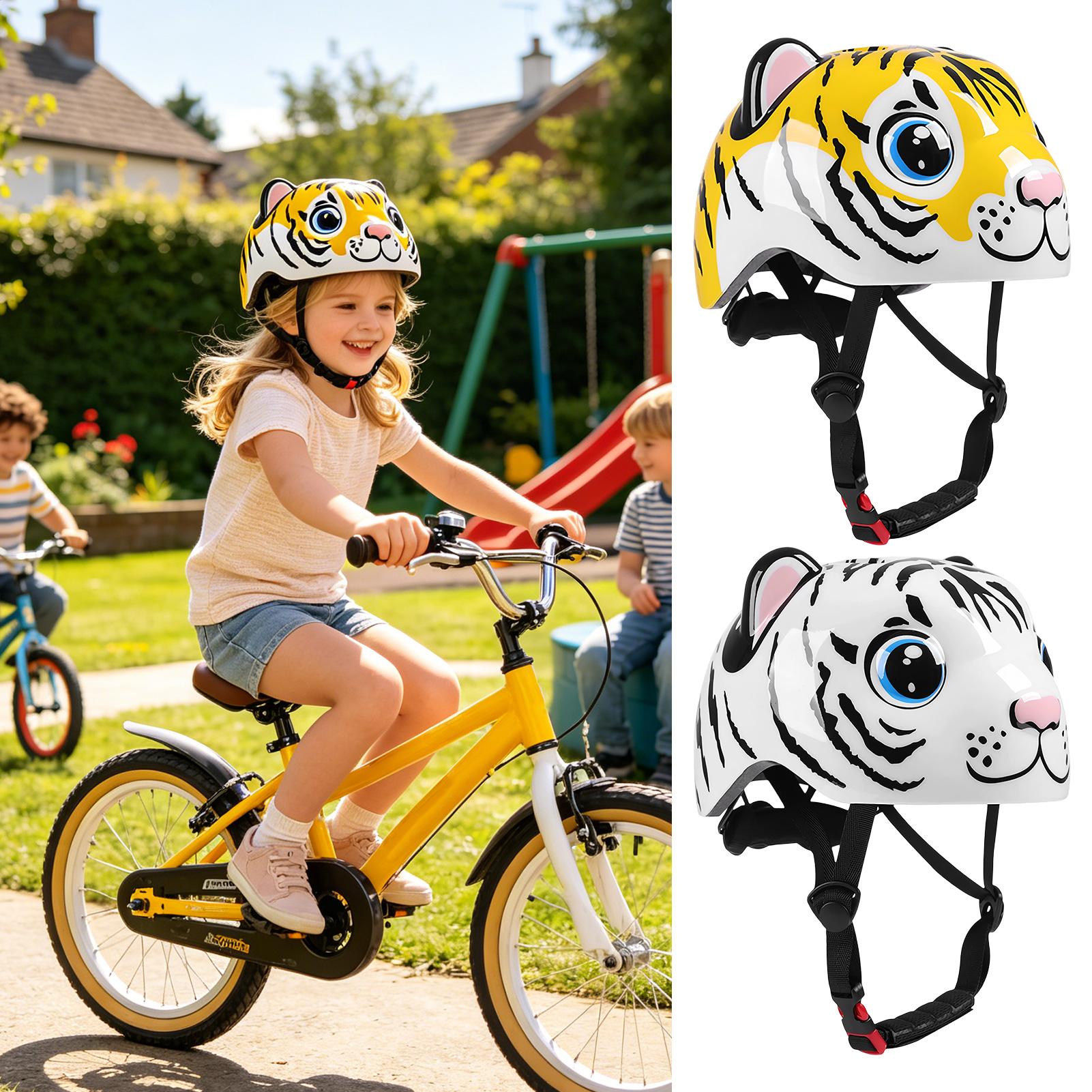 어린이 헬멧 호랑이 패턴 조정 가능한 안전 장비 어린이 - Commute Cycling Helmet 리뷰 및 가격